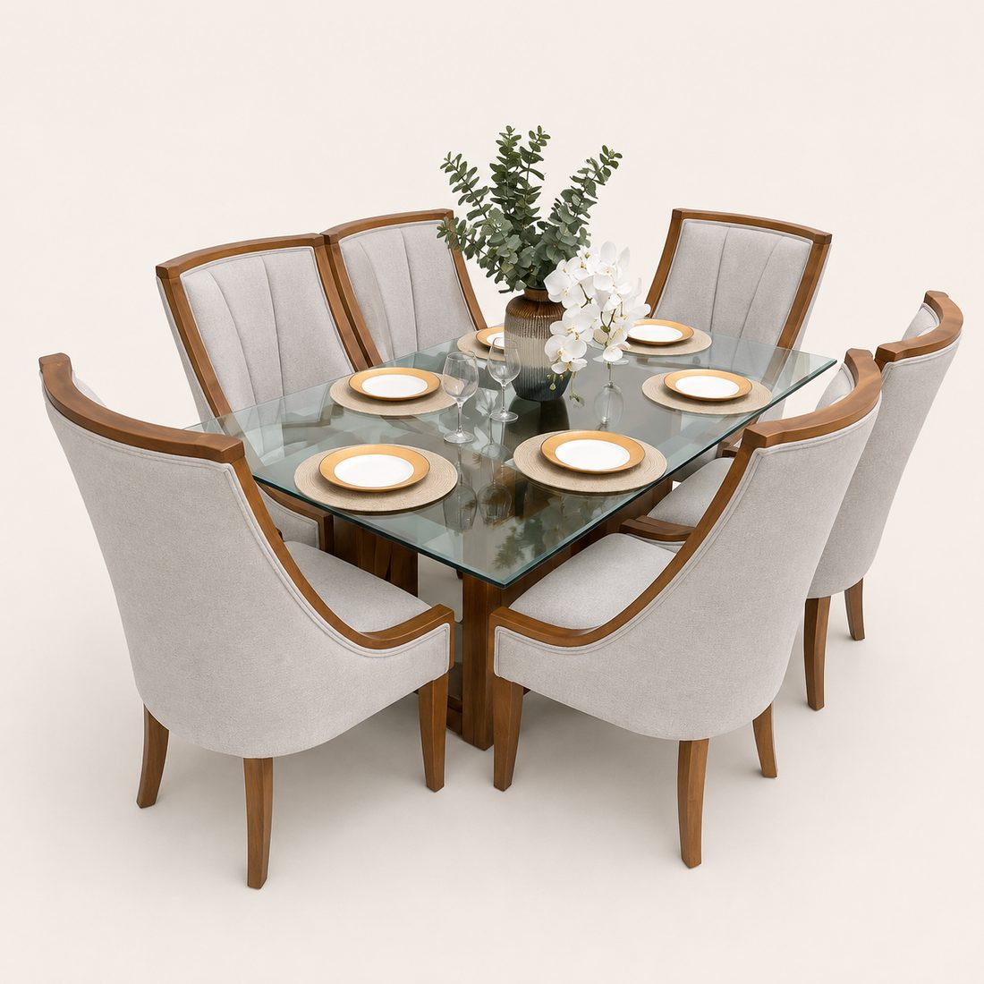 Comedor de Cristal con Madera