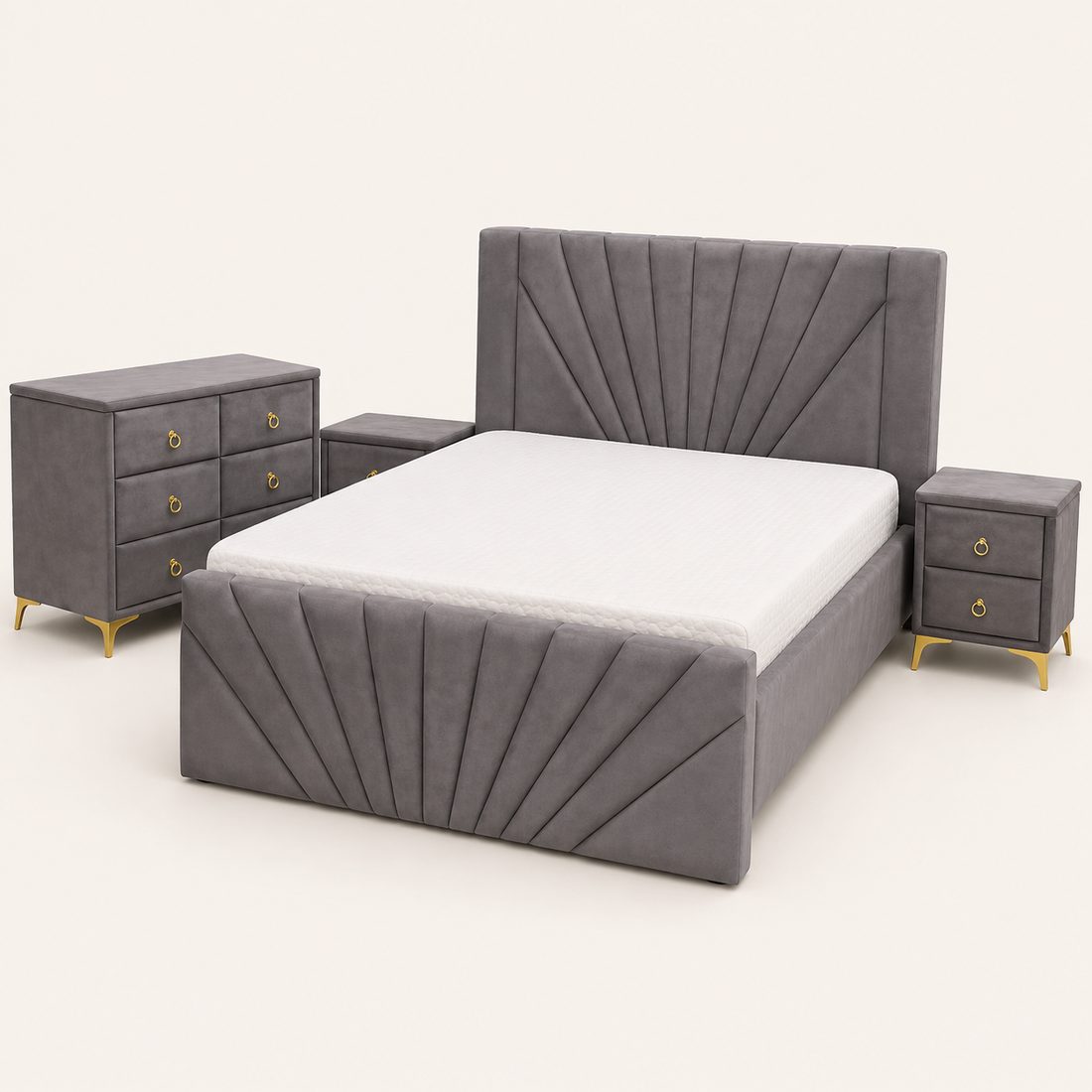 Juego de Dormitorio Gris