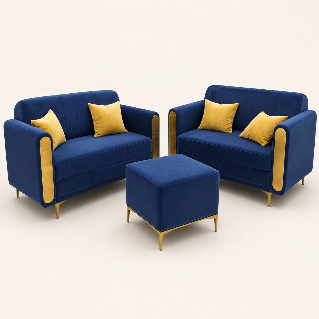 Juego de Sillones Azul Marino