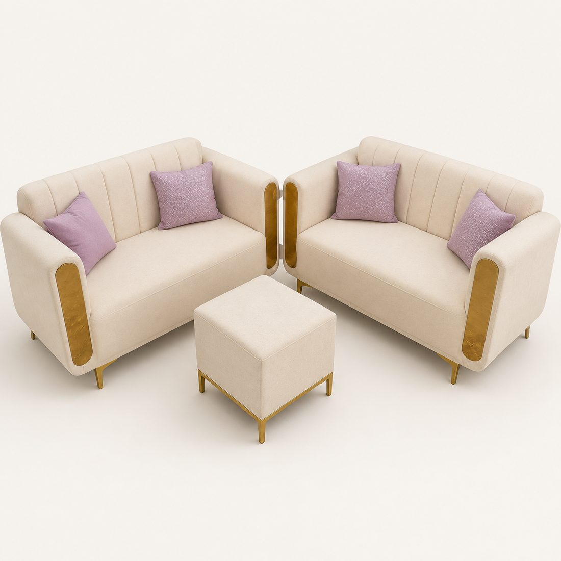 Juego de Sillones Crema