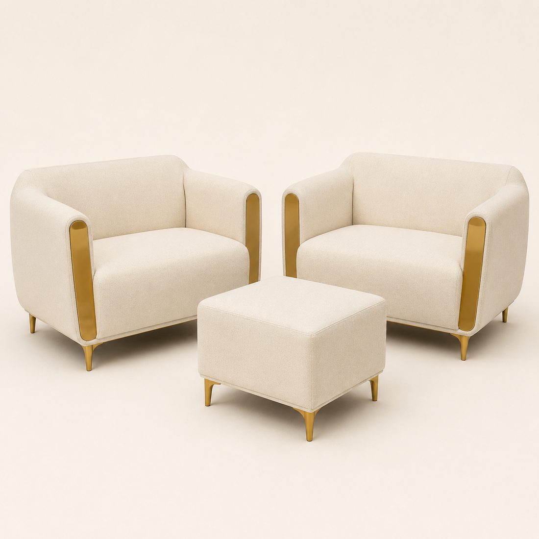 Juego de Sillones Crema